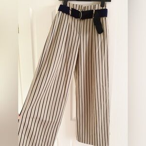TopShop Belted Wide Leg High Rise Trousers
